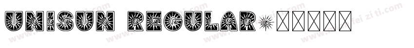 UniSun Regular字体转换